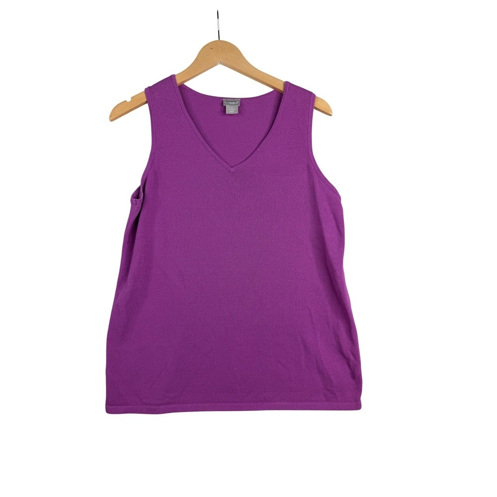 Chico's Knitted V-neck Sleeveless Tank size‎ Medium Purple